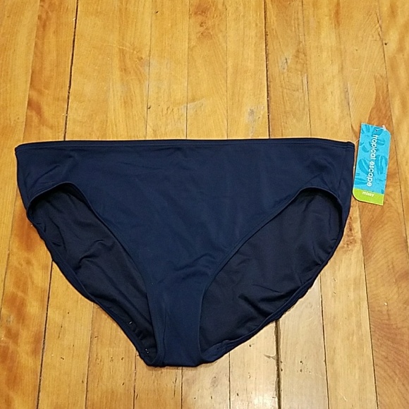 Tropical Escape Swim Nwt Navy Blue Bikini Bottoms Poshmark